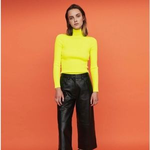 Maje Light Ribbed Turtleneck Size Small